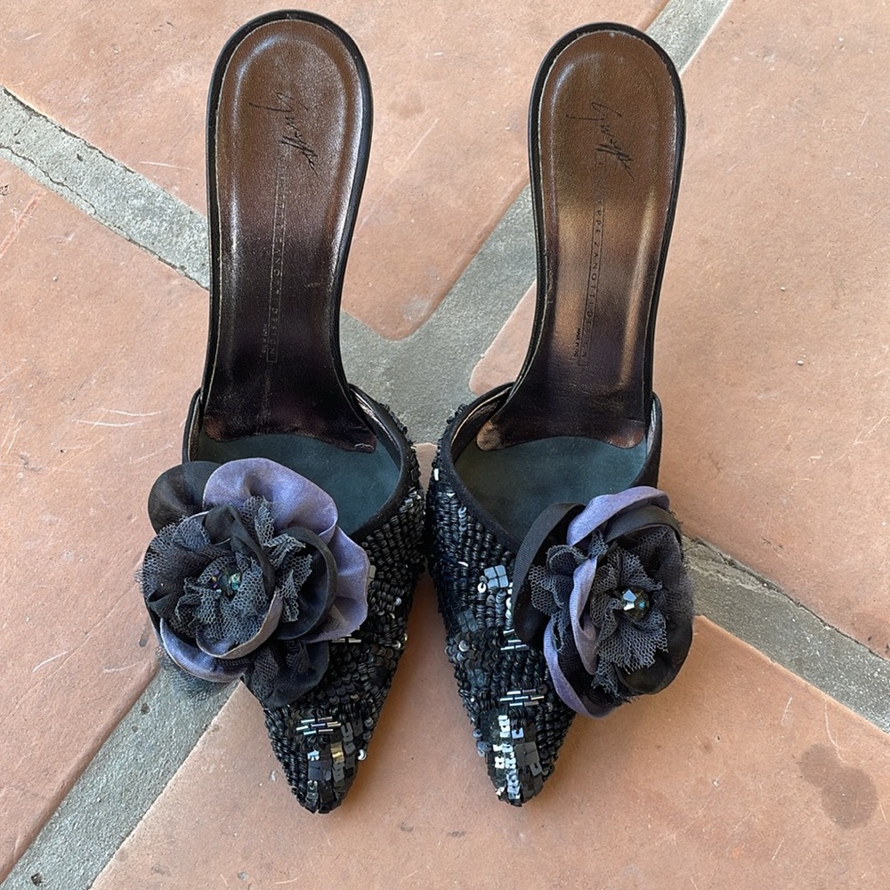 Giuseppe Zanotti sequin heels